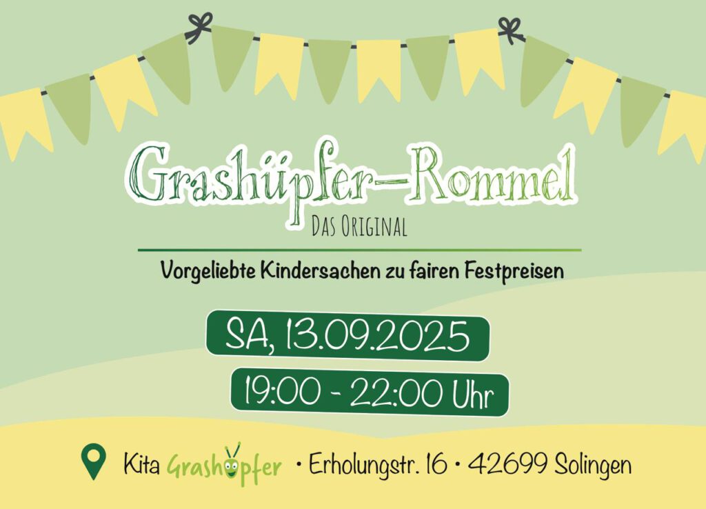 Flyer zum Grashuepfer-Rommel 2025-09